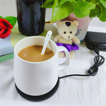 2PCS Smart USB Coffee Mug Warmer Tea Milk Cup Heater Pad Heating Plate Office Home