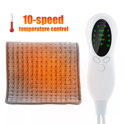 60cm Electric Heat Pad Adjustable Heating Mat Warmer Blanket Back Pain Relief