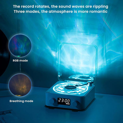 2025 Bluetooth Vinyl Record Player Waves, Four Modes, The Waves Vinyl Player