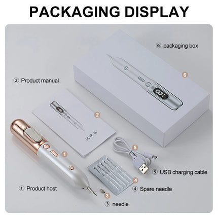 LCD Skin Tag Remover Wart Eliminator Laser Plasma Pen Papillomas Mole Removal