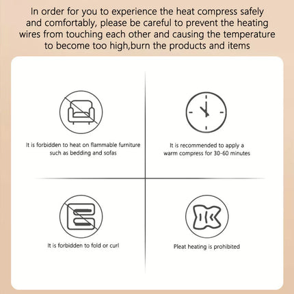 100x50cm Electric Heating Pad Therapy Warmer Mat Neck Shoulder Back Pain Relief