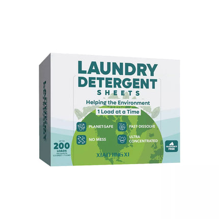 100 Sheets Laundry Detergent Eco-friendly Ultra Concentrated Washing Sheet