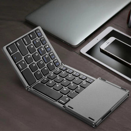 Folding Bluetooth Keyboard Touchpad Wireless Keypad for Windows Android Phone