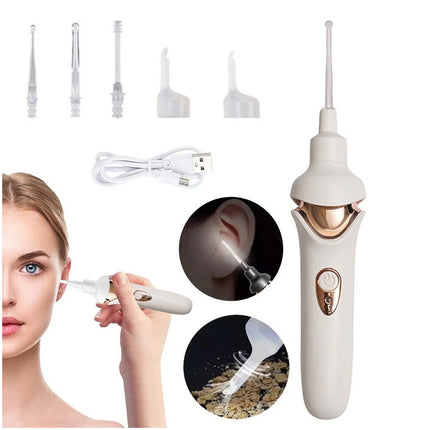 Ear Wax Removal Electric Ear Cleaning Kit Effective Safe Vacuum Suction w Light