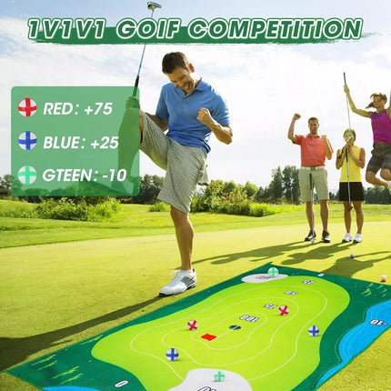 The Indoor Casual Golf Game Set Golf Hitting Mats Golf Putting Royale Golf Game