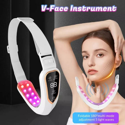Electric V-Face Shaping Massager Face Lifting Slim Double Chins Removal Machine