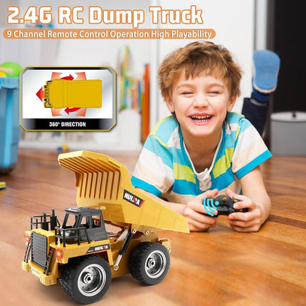 Remote Control Excavator Digger Construction RC Truck Vehicle Toys for Kids