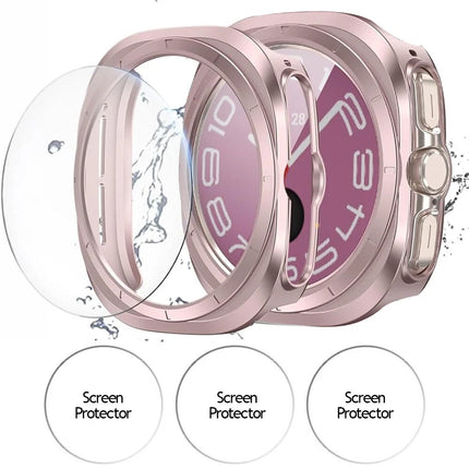 For Samsung Galaxy Watch Ultra 47mm Case Screen Protector Face Cover Smart Rose Gold