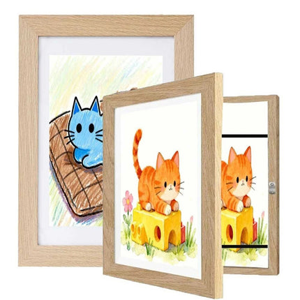 A3 A4 Artists Frames Hold 150 Pictures Creative Art Wooden Artwork Display- Wood