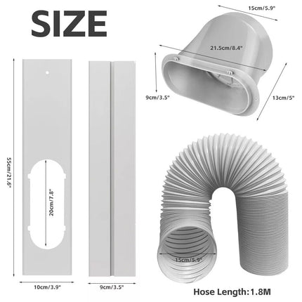 Portable Air Conditioner Spare Parts Gob+Window Slide Kit Plate (15cm)