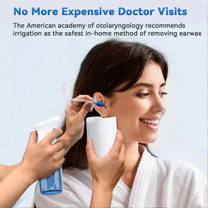Ear Wax Removal Kit  Safe Irrigation Cleaner with Syringe for Easy Ear Cleaning