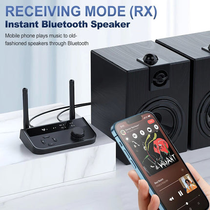 5.3 Long Range Bluetooth Transmitter Receiver For TV Home Stereo Audio Adapter