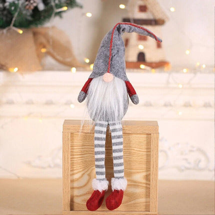 3 Pieces Decorations Window Decoration Christmas Faceless Doll Santa Claus Ornaments