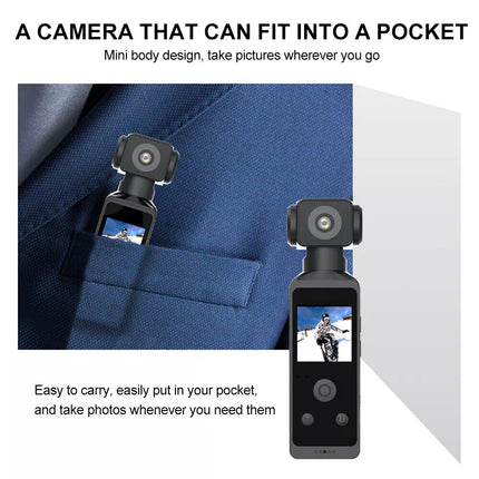Handheld Action Camera 4K 270° Rotatable 30M Waterproof WIFI Pocket Camera