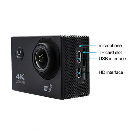 4K 2'' Ultra HD 1080P Sport WiFi 16MP Cam Action Camera DV Video Recorder Go Pro