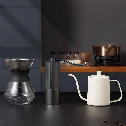 Manual Coffee Grinder Portable Stainless Steel Coffee Bean Grinders CNC Stainles