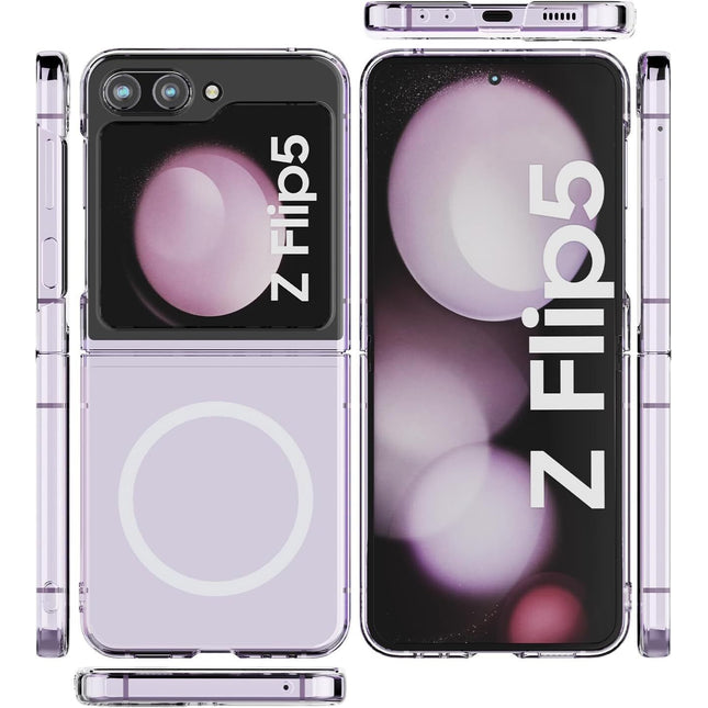 Samsung Galaxy Z Flip5 Flip4 Flip3 5G Clear Slim Magsafe Cover 5 4 3 Magnetic