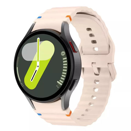 Pink For Samsung Galaxy Watch 7 6 5 4 FE 40mm 44mm Sport Silicone Watch Band Strap Au
