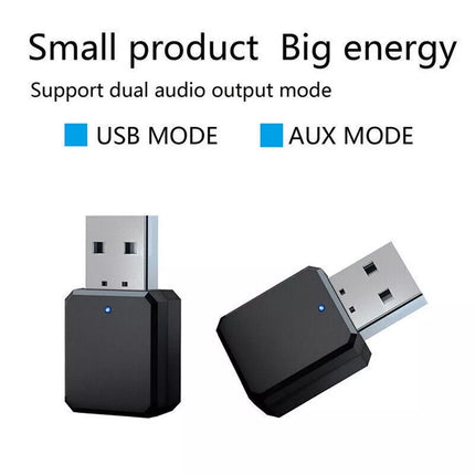 2in1 USB Bluetooth5.0 Transmitter Receiver Audio Adapter AUX 3.5mm TV PC Speaker
