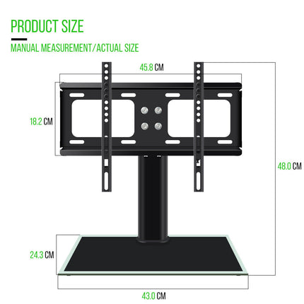 32' 55' 70' TV Stand Bracket Desktop LCD LED Plasma Swivel Mount Tabletop