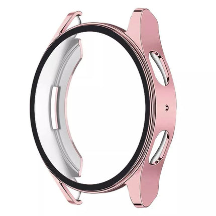 Rose Gold For Samsung Galaxy Watch 6 Case Screen Protector Clear 40mm Cover