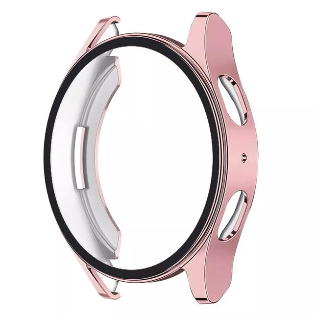 Rose Gold For Samsung Galaxy Watch 4 5 FE Case Screen Protector Clear 40mm  44mm Cover