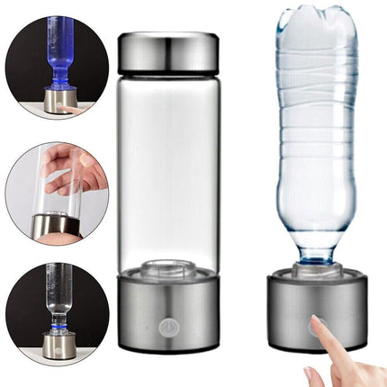 450ml Portable Hydrogen Rich Alkaline Water Ionizer Generator Bottle Cup Mug