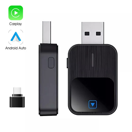 Wireless Carplay Adapter Android Auto USB Car Dongle 2 in 1 Mini Auto Navigation