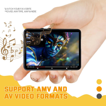 Portable Bluetooth 5.3,MP3 Touch Scree Music Player FM Radio Support 64GB