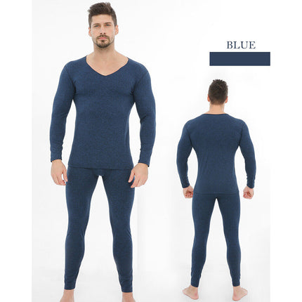 Men's Seamless Elastic Thermal Wear Set Inner Thermal Underwear Slim Fit Stretch