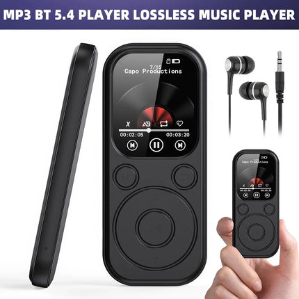 2" Color Screen MP3 Bluetooth Music Player with Speaker FM Radio Voice Recorder