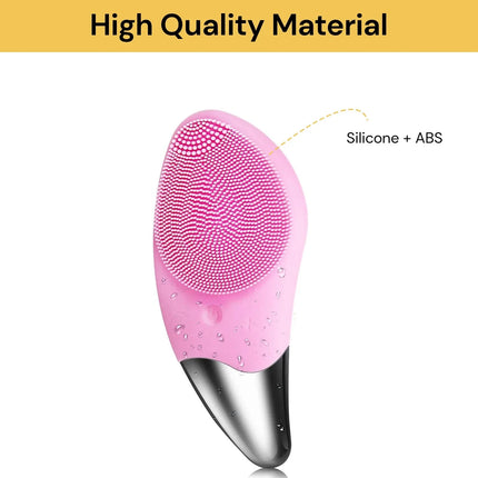 Electric Silicone Facial Cleansing Brush Face Washing Brush Cleaner Massager