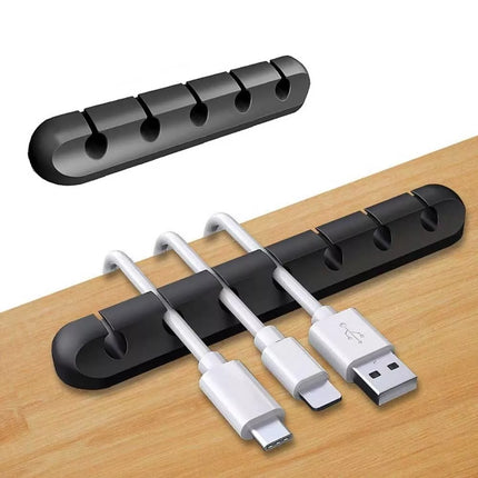 Charging Cable Clips Cord Holder Management Desk Organizer USB Wire Adhesive AU