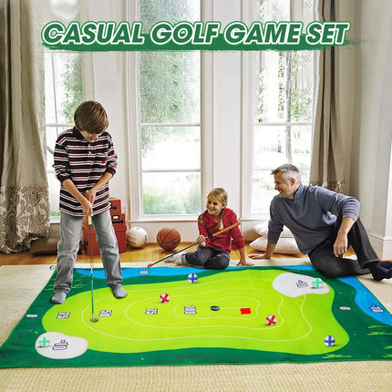 The Indoor Casual Golf Game Set Golf Hitting Mats Golf Putting Royale Golf Game