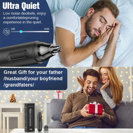Painless USB Rechargeable Nose Hair Trimmer Facial Hair Trimmer Waterproof