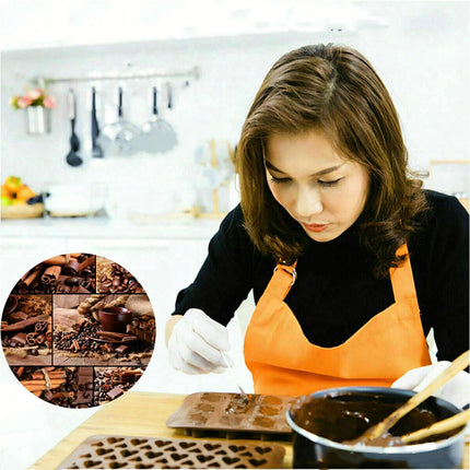 3 Pcs Silicone Chocolate Mould Cake Ice Tray Jelly Candy Cookie Baking Multi Moulds