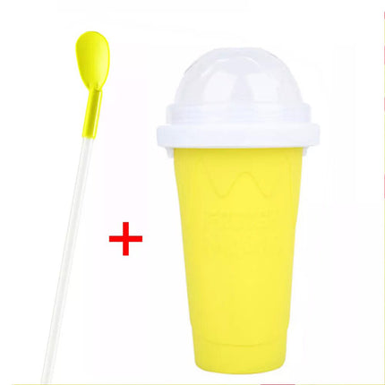 Yellow Slushie Maker Cup Quick Freeze Magic Squeeze Cup Milkshake Cup Ice Cream Maker (Copy)