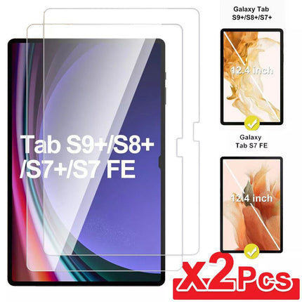 2x Samsung Galaxy Tab S7FE S7+ S8+ S9+ S9FE+ 12.4inch 12.4'' S10+ screen protector
