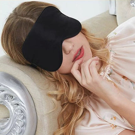 100% Pure Silk Sleeping Eye Mask Sleep Soft Blindfold Lights Out Travel Relax