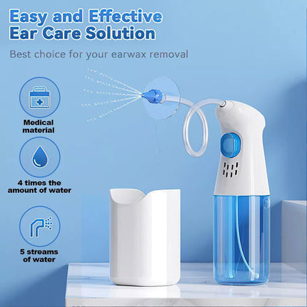 Ear Wax Removal Kit  Safe Irrigation Cleaner with Syringe for Easy Ear Cleaning