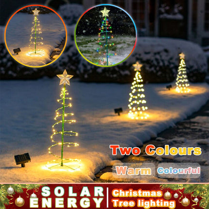 Outdoor String Lights Solar Powered Christmas Tree Decoration Garden Home LED