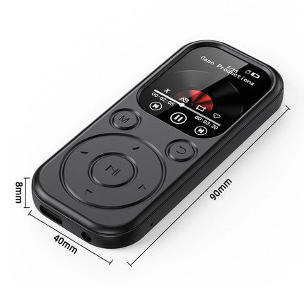 2" Color Screen MP3 Bluetooth Music Player with Speaker FM Radio Voice Recorder