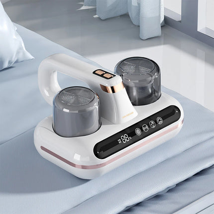 10000pa Wireless UV Dust Mite Remover Vacuum Cleaner for Bedding Sofa Mattress White