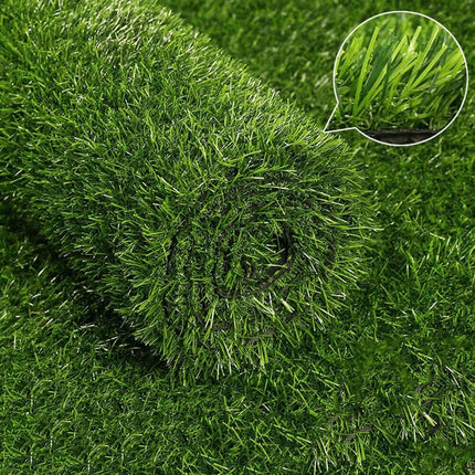 Artificial Grass 15mm 30mm Synthetic Fake Lawn 5 SQM Turf Plastic Plant Mat