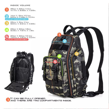 Fishing Tackle Backpack Storage Bag Shoulder Fishing Gear Bags Outdoor Backpack