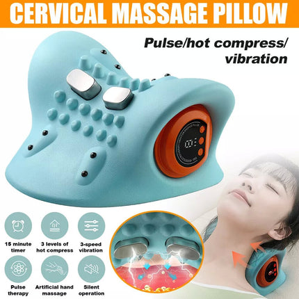 Neck Massager Shiatsu Pillow  Therapeutic Heat Massage for Pain Relief and Relaxation