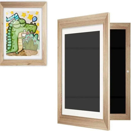 A3 A4 Artists Frames Hold 150 Pictures Creative Art Wooden Artwork Display- Wood