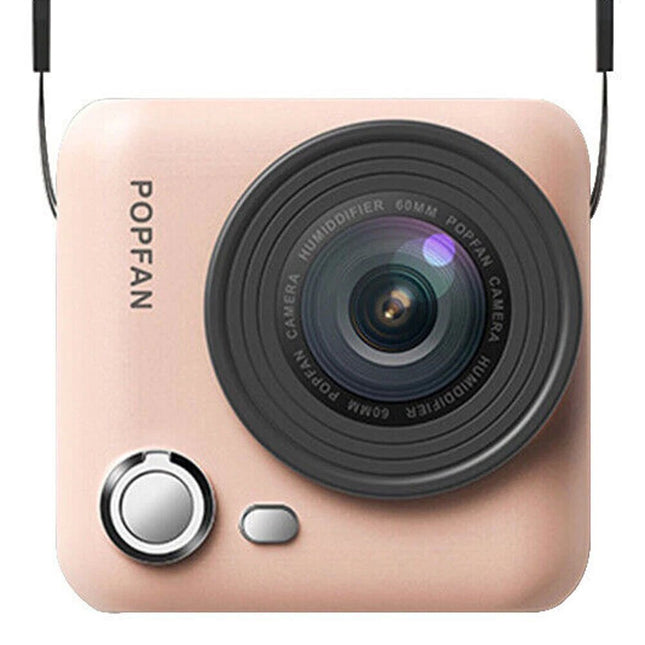 Pink Neck Fan Bladeless Hanging Air Cooler USB Rechargeable Portable Personal