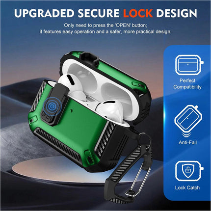 Green For Apple Airpods 4 Case Cover 4th Generation Noise Cancellation With Clean Pen