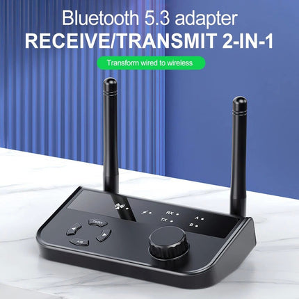 5.3 Long Range Bluetooth Transmitter Receiver For TV Home Stereo Audio Adapter